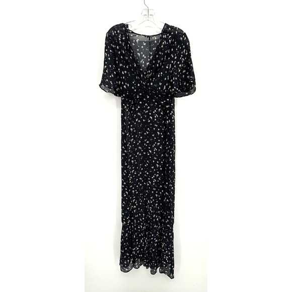 rag & bone Dresses & Skirts - Rag & Bone Tamar Floral Maxi Dress Midnight Blue Chiffon Boho Romantic Ethereal